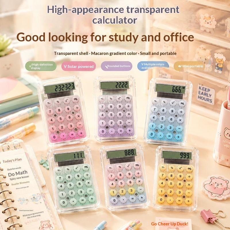 Scientific Calculator For Secondary School - เครื่องคิดเลขพกพาขนาดเล็กน่ารัก เงียบ เครื่องมือช่วยการเรียนรู้ อุปกรณ์การเรียนสำหรับนักเรียน ใช้ในงานการเงินและสำนักงาน