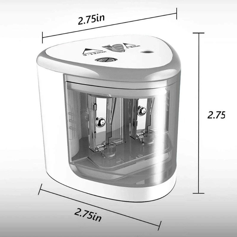เครื่องเหลาดินสอไฟฟ้าแบบสองรูร - Electric Pencil Sharpener Usb บทวิจารณ์และราคา