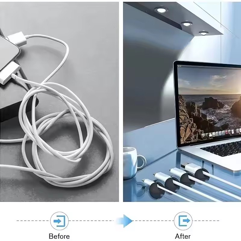 5/50 ชิ้น ที่จัดระเบียบสายเคเบ - Desk Accessories บทวิจารณ์และราคา